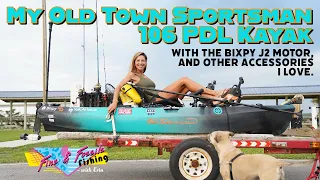 My Old Town Sportsman 106 PDL Kayak, The Bixpy J2 Motor, and Other Accessories I Love