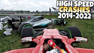 F1 HIGH SPEED CRASHES 2014 - 2022 #7