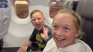 Kids First Airplane Flight!! | Off To Arizona