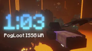 Beating Minecraft In 63 Seconds (PogLoot ISSG WR)