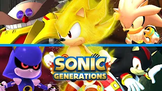 SONIC GENERATIONS - All Bosses (As Super Sonic)