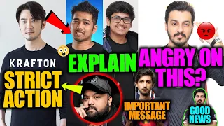 Krafton Strict Action 8bitGOLDY React | Q-KHAN Angry On This? | Team Bablu,SA Championship Lan?