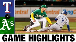 Rangers vs. A's Game Highlights (8/6/21) | MLB Highlights