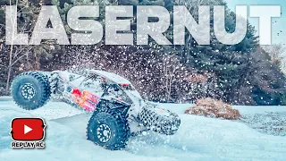 RC Car. Losi Lasernut U4 Snowfield Blast & Bashing @LosiRacing