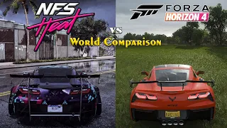 Need For Speed HEAT vs Forza Horizon 4 | WORLD COMPARISON |