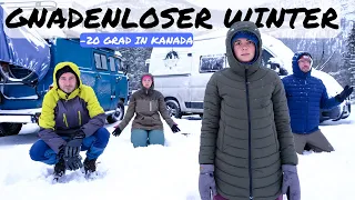 Will we survive the winter in this van?! | WINTER CAMPING Canada 2022 | Vanlife Panamericana #19