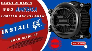 2022 Road Glide ST Upgrade - Vance & Hines V02 America Limited Air Cleaner Install