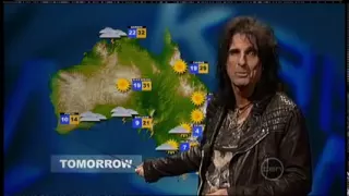 Alice Cooper weather update - ROVE (Australia)