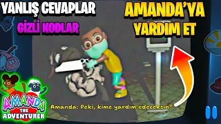 AMANDA 'YA YARDIM ET? TÜM YANLIŞ CEVAPLAR ve GİZLİ KODLAR - Maceracı Amanda the Adventurer