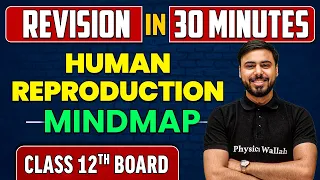 HUMAN REPRODUCTION in 30 Minutes || Class 12th CBSE || Revision Mind-Map