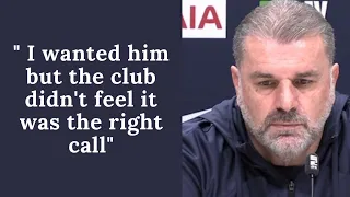 Ange leaves everyone STUNNED! & New Signing Lucas Bergvall | ANGE POSTECOGLOU PRESS CONFERENCE