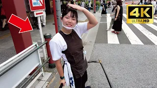 Милая японская девушка Юра-чан провела меня по Асакусе на рикше | Rickshaw in Asakusa, Tokyo