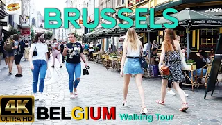 🇧🇪 BRUSSELS, Belgium Walking Tour ( 4K 60fps UHD )