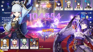 New 2.4 Abyss - F2P Ayaka Freeze & Raiden National Destroy Spiral Abyss Floor 12 - Genshin Impact