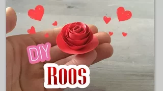 🌹 DIY: ROOS KNUTSELEN VAN PAPIER (MAKKELIJK!) - MOEDERDAG DECORATIE ROOS | HOW TO MAKE A ROSE