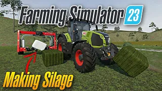 Preparing silage for cows in Farming Simulator 23 Mobile 🐄