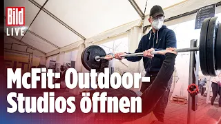 🔴 Fitness trotz Corona: McFit öffnet Outdoor-Studios | BILD LIVE