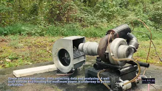 Home-built Gas Turbine Turbojet Engine - 1st Run and Testing Documentary
