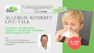 Allergie, Corona oder Erkältung - Der Live-Talk "Allergie konkret"