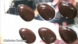 Caramel filled Chocolate Easter Eggs |Pure Veg Easter Eggs|Two Ingredients Only