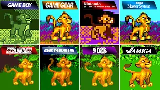 The Lion King (1994) Gameboy vs Game Gear vs NES vs Master System vs SNES vs Genesis vs DOS vs Amiga