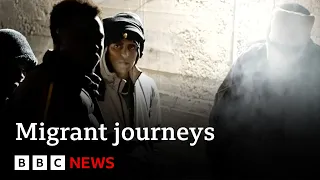 Desperate journeys - the migrant trail across Italy and France  - BBC News