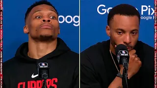 Russell Westbrook & Norman Powell Talk Game 3 Loss to Suns, Postgame Interview