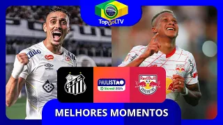 MELHORES MOMENTOS | SANTOS 3X1 RED BULL BRAGANTINO | SEMIFINAL | PAULISTÃO 2024