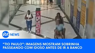 Giro News: "Tio Paulo": Imagens mostram sobrinha passeando com idoso em shopping antes de ir a banco