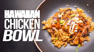 A HAWAIIAN CHICKEN BOWL WITH PERHAPS THE WORLD'S BEST FRIED RICE HACK... | SAM THE COOKING GUY