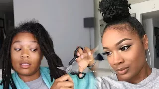 COMBING OUT MY DREADS | WATCH ME TRANSFORM