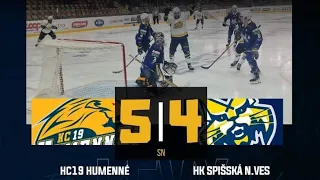 Pozápasové hodnotenia: HC 19 Humenné - HK Spišská Nová Ves 5:4 sn (1.10.2023)