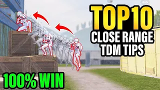 Best 10 Close Range TDM Tricks To WIN EVERY MATCH | PUBG MOBILE and bgmi