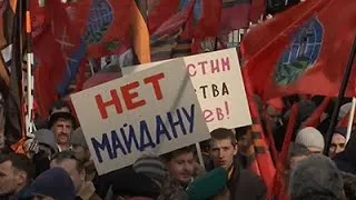 Raw: Protest Against Kiev Uprising