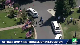 Procession underway for fallen Stockton Officer Jimmy Inn