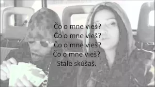 BOY WONDER feat. Martina Fabová - Čo o mne vieš? (Text) (Lyrics)