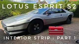 Lotus Esprit S2 - Interior Strip : Part 1