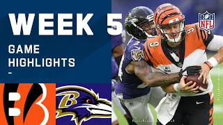 Bengals vs. Ravens Week 5 Highlights | NFL 2020