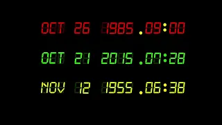 Back To The Future   Time Machine dashboard screen - Free