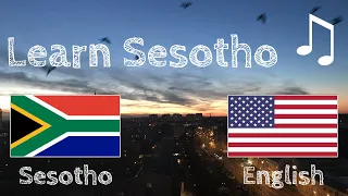 Learn before Sleeping - Sesotho (native speaker)  - with music