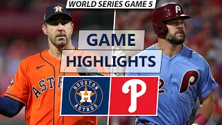 Houston Astros vs. Philadelphia Phillies Highlights | World Series Game 5