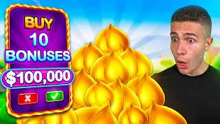 BUYING $100,000 WORTH OF FRUIT PARTY BONUSES - 10 ✖️ $10,000