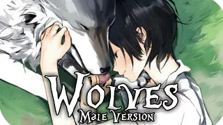♪Nightcore →「Wolves」☆Male Version☆ || Lyrics