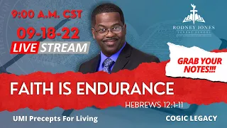 Faith Is Endurance - Hebrews 12:1-11, LIVE Sunday school
