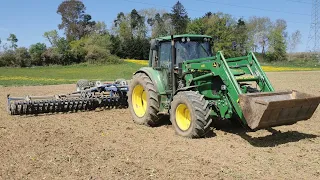 FarmVlog#43 Miststreuen, Restlichen Mais mit Lemken saphir 7 sämaschine säen und Walzen