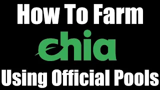 How To Farm Chia Using Official POOLS - Hard Drive Mining Guide