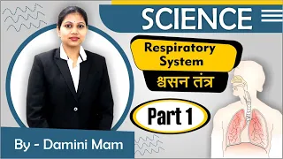 Respiratory System | श्वसन तंत्र | Respiration In Human | Part- 1 | Science(Biology) By Damini ma'am