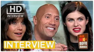 San Andreas | Dwayne Johnson, Alexandra Daddario & Carla Gugino Interview (2015)