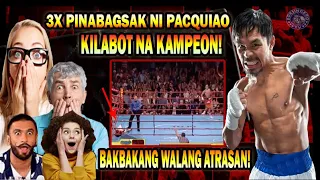 👊🇵🇭SUNTOK NI PACQUIAO NA WALANG TIGIL, 3X PINABAGSAK ANG KILABOT NA KAMPEON | BAKABAKAN TO THE MAX