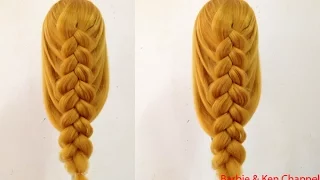 Техника плетения кос #6 - Французская коса "Обратная". Basic french braid "Reverse"